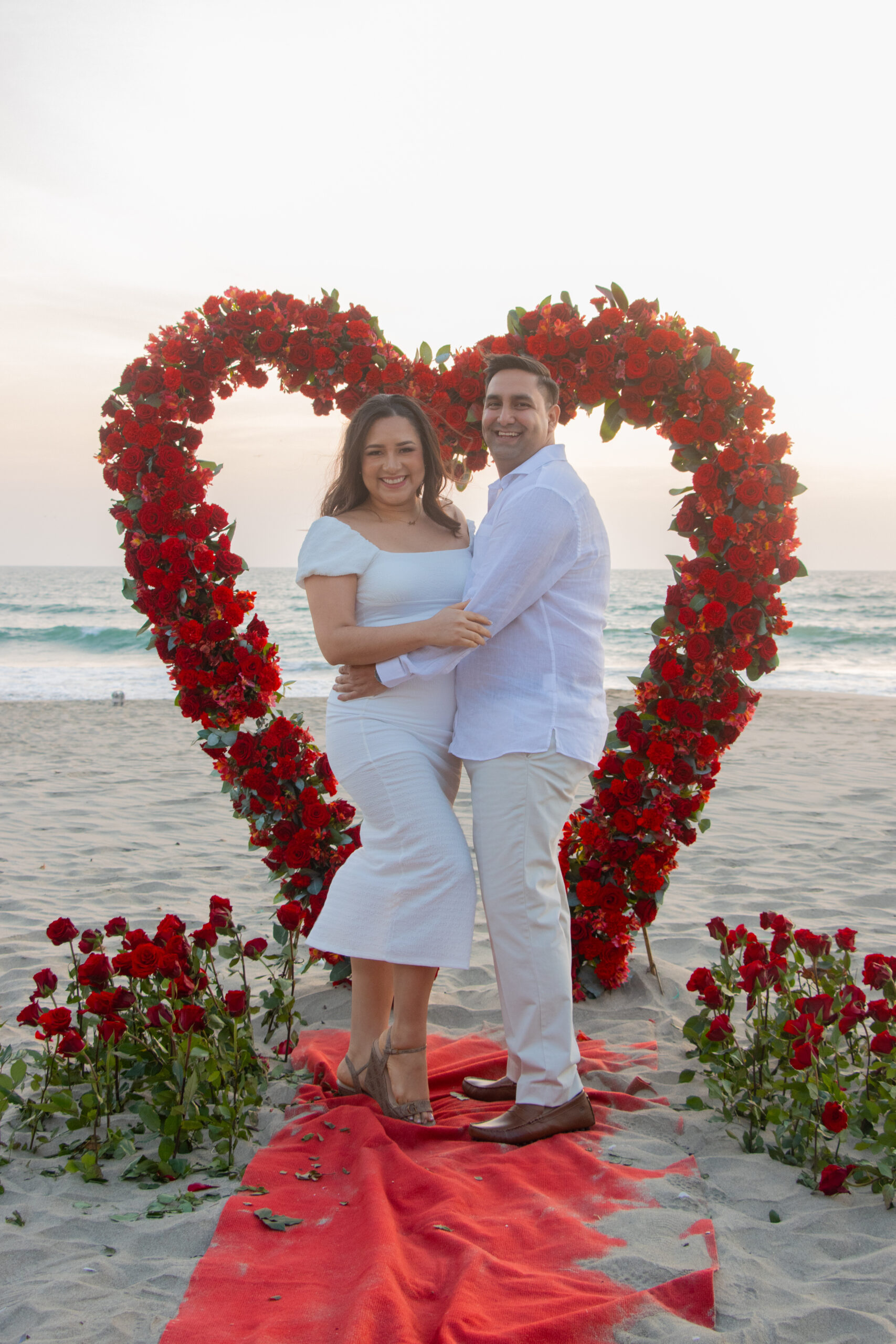 Collage de fotos de la pareja