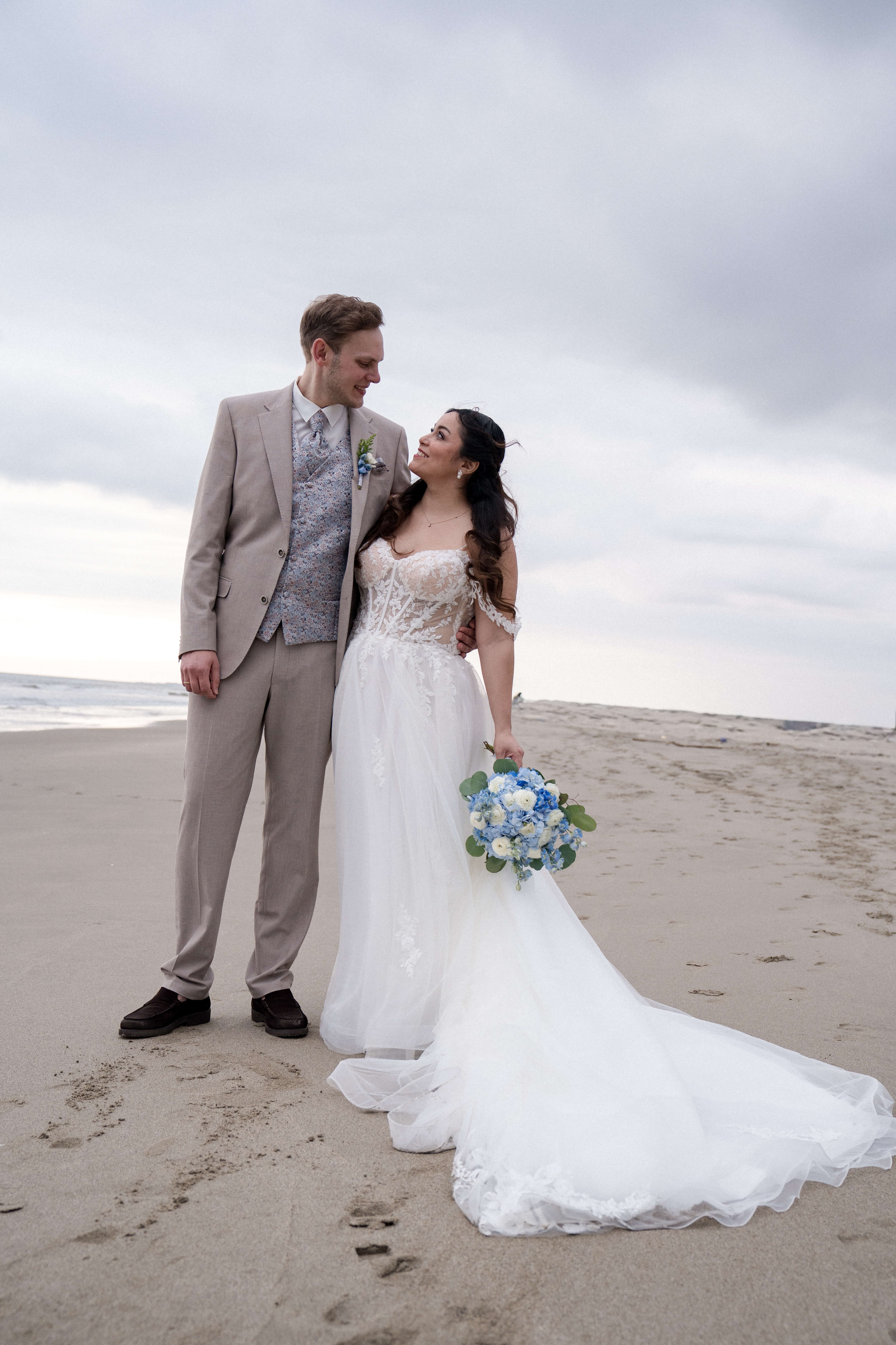 Cristhoph y Suanny, en una pose de íntima cercanía...