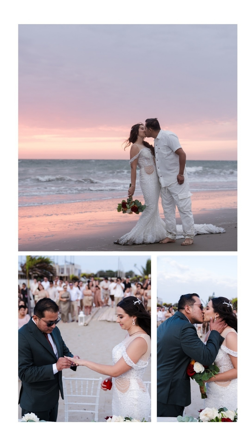 Collage de la boda