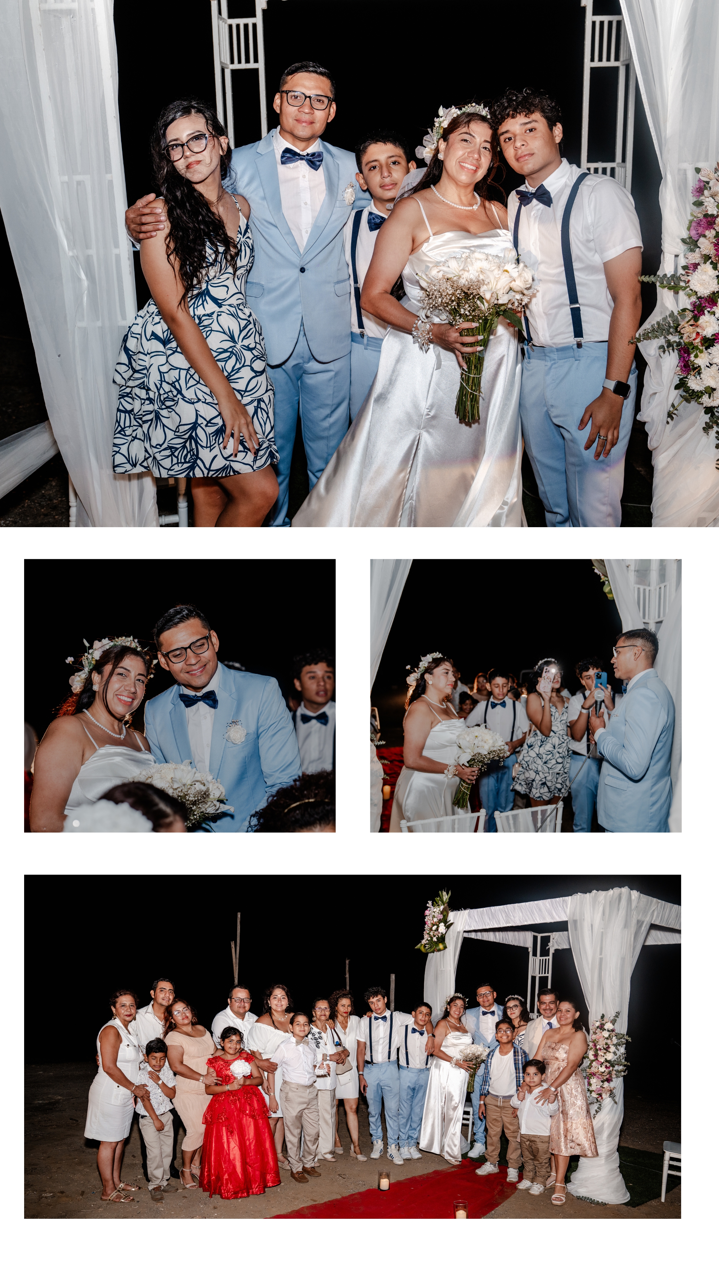 Junto a familia y amigos