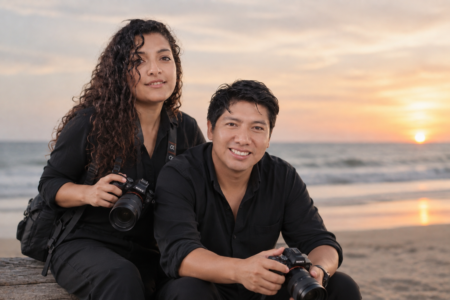 Robert y Jennifer, parte del equipo de Ola Digital Playas