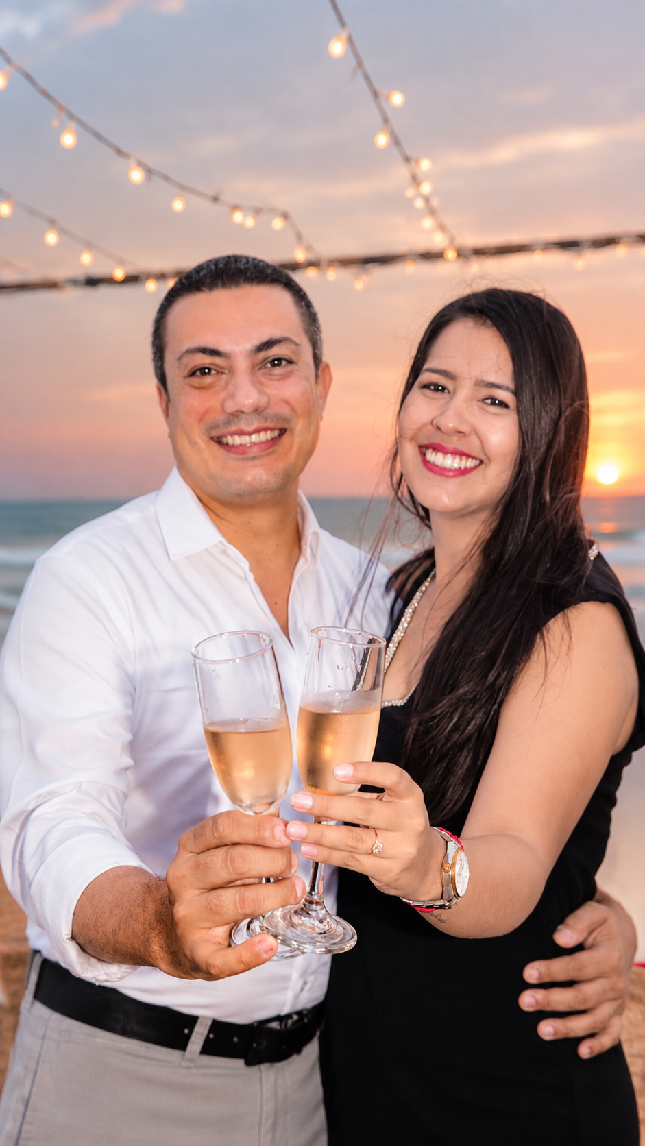 Raúl y María José en su pedida de mano